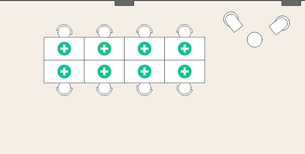 Book your desk from floor map! Really cool.